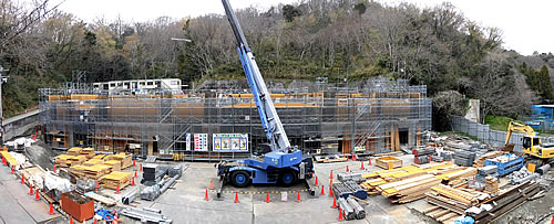 工事現場の状況（2017年3月）